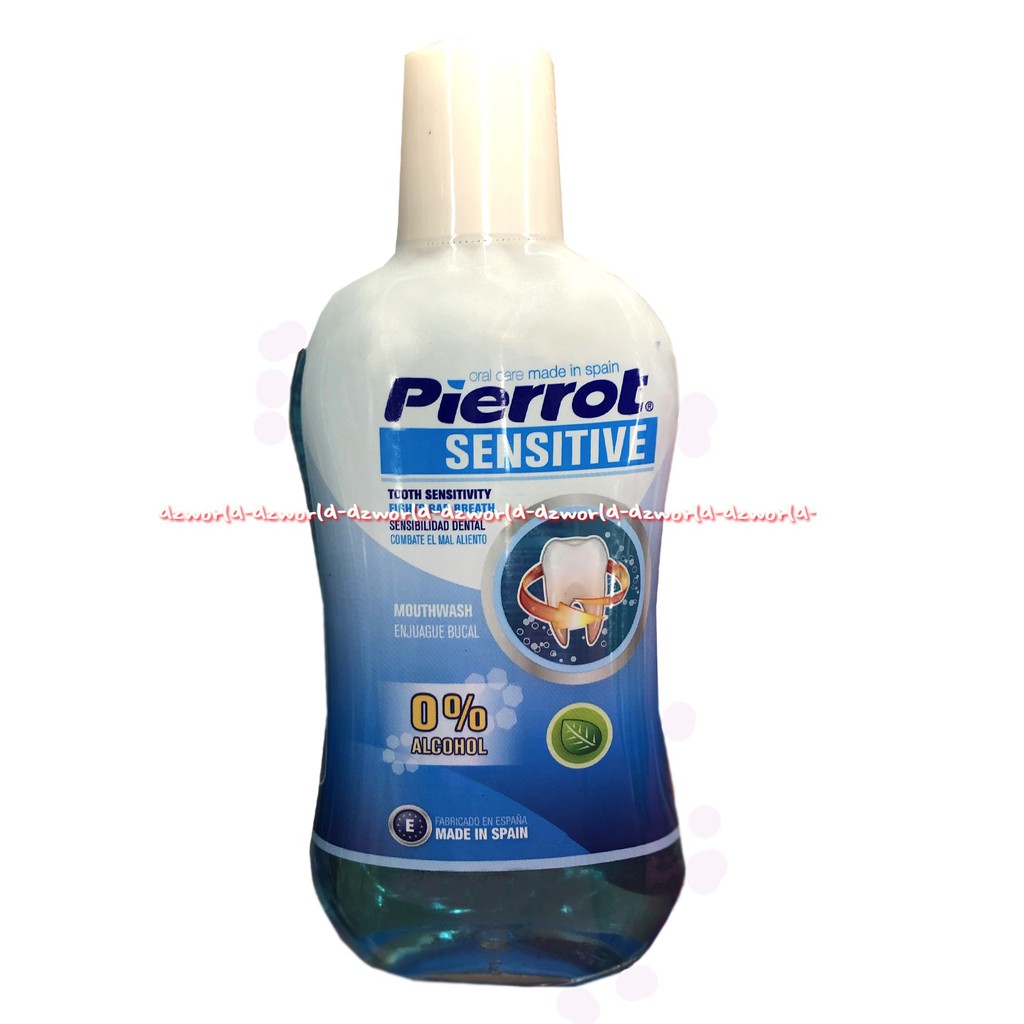 Pierrot Sensitive Mouthwash Tooth 500ml Obat Kumur Kumur Untuk Gigi Sensitif Pierot Sensitive Teeth