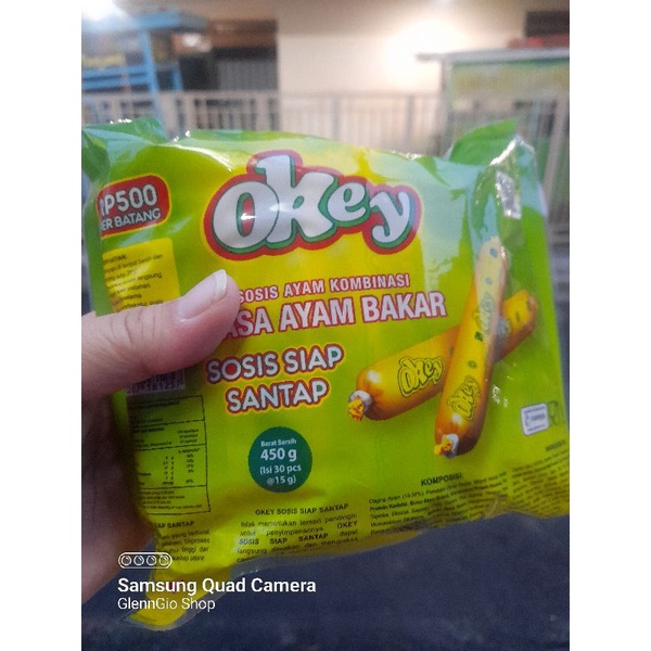 Sosis Okey Siap Makan Rasa Ayam Bakar isi 30 pcs