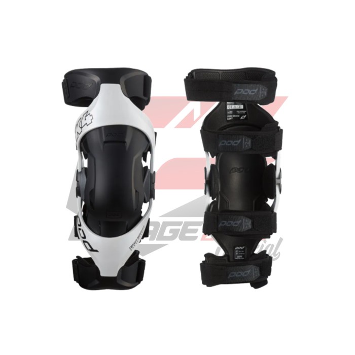 KNEE BRACE POD K4 2.0 - WHITE BLACK