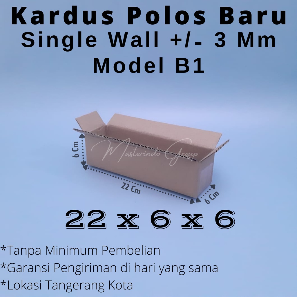 

Kardus | Box | Karton Polos 22x6x6 Cm