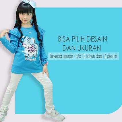 [KODE PRODUK YPHJP72] Kaos Anak Perempuan Lengan Panjang / Kaos anak cewe long sleeve shirt Merk SHI