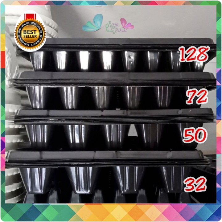 Kualitas Tebal Tray Pot Semai Bibit Semay 32 50 72 128 Lubang | Pot Benih Hidroponik Berkualitas