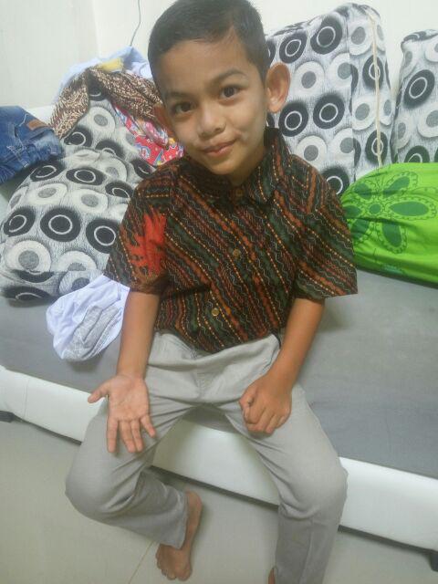 Hem Batik Anak | Baju Anak Laki Laki | Model Baju Anak Modern | Batik Anak Laki Laki |hem Batik Anak