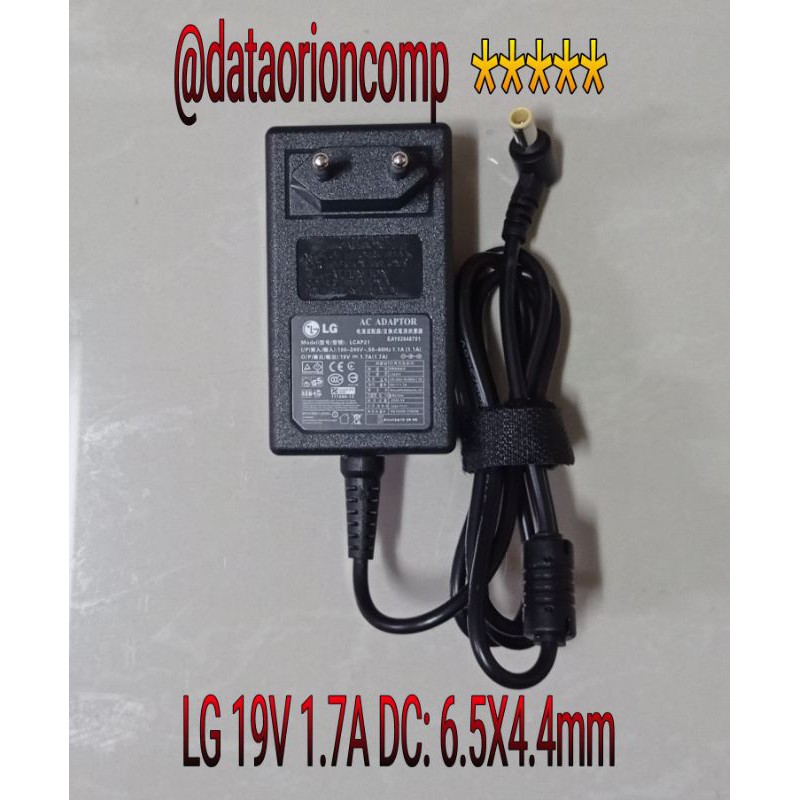 Adaptor Charger TV dan MONITOR LG 19V 1.7A DC 6.5*4.4 mm