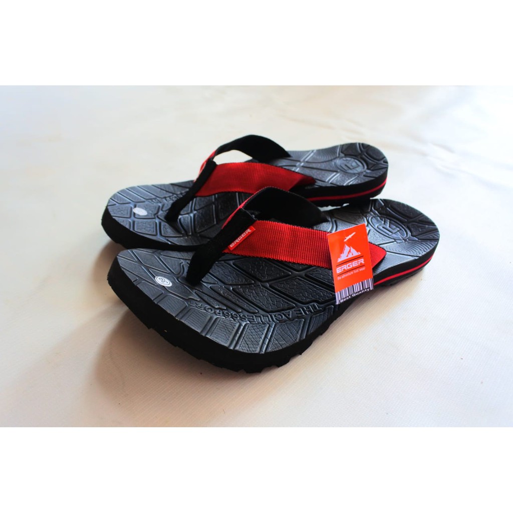 Sandal Jepit gunung| Sandal Cowok7cewek| sandal outdoor| Merah Hitam