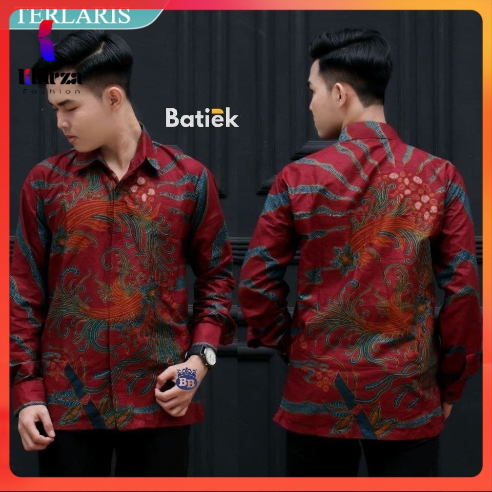 [12.12] Kemeja Hem Batik Pria Lengan Panjang DSC05191 -BATIK PITTO