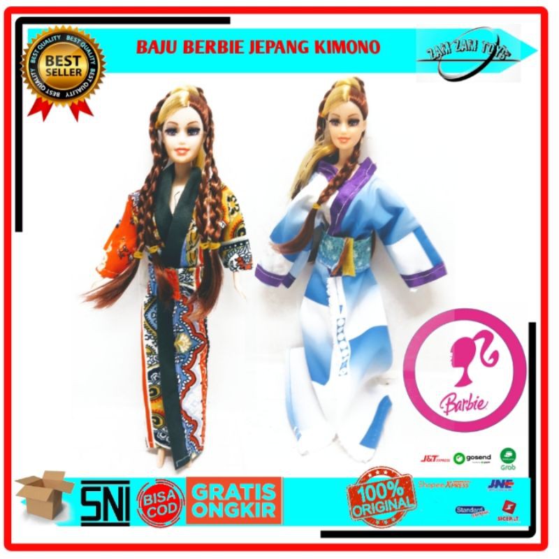 BAJU BERBIE TRADISIONAL JEPANG KIMONO | PAKAIAN BONEKA BERBIE KIMONO