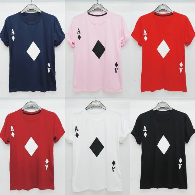 Kaos Kartu As Wajik Kaos Distro Kaos Unisex Pria dan Kaos Kartu As Wajik Kaos Distro Kaos Unisex Pria dan