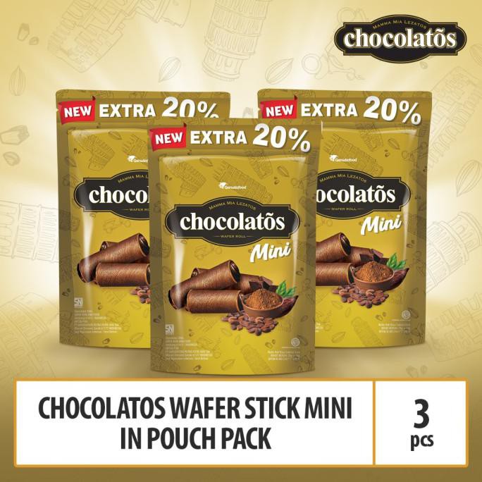 

Big Sale Chocolatos Wafer Stick Mini in Pouch Pack Cuci Gudang Awal Tahun