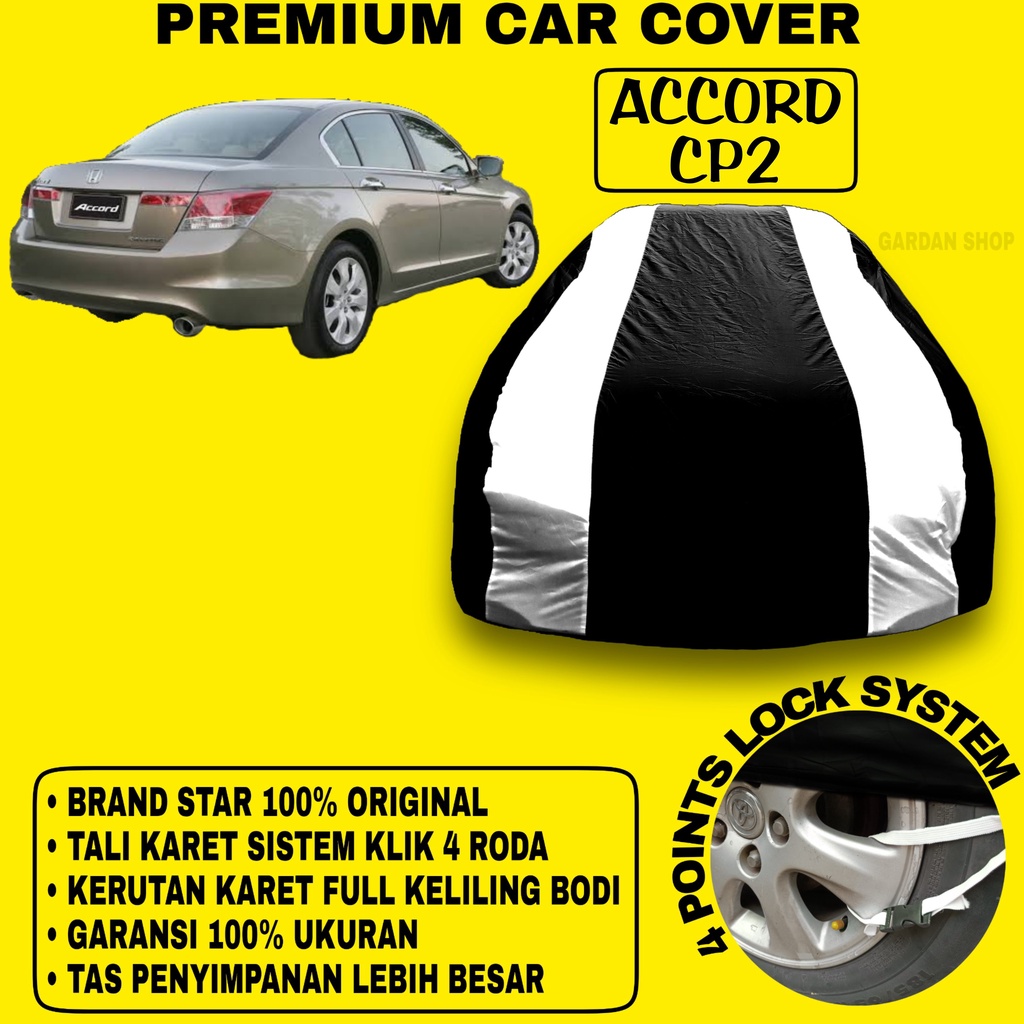 Body Cover ACCORD CP2 Sarung Strip SILVER Penutup Pelindung Bodi Mobil Accord Cp2 PREMIUM Silver