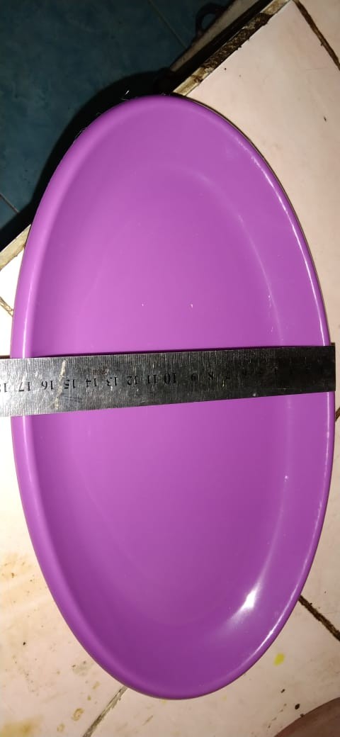 Piring Ikan Golden Sunkist Pi-8007 , Piring Oval Besar Golden Sunkist