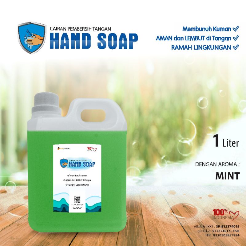 HandSoap pembersih tangan aneka aroma segar kemasa jurigen 1 liter