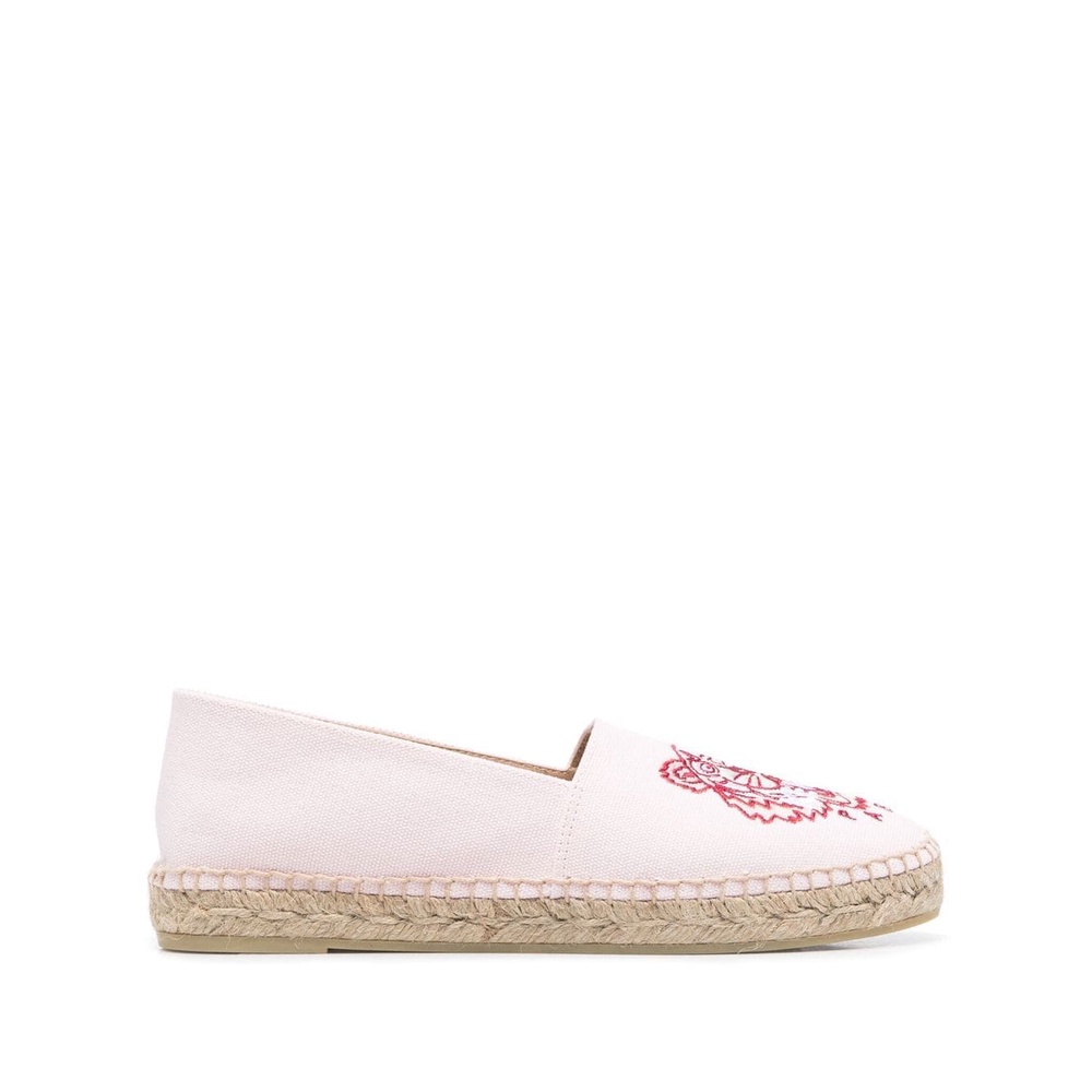 Knzo Women FW22 Tiger Classic Espadrilles Faded Pink 100% Original