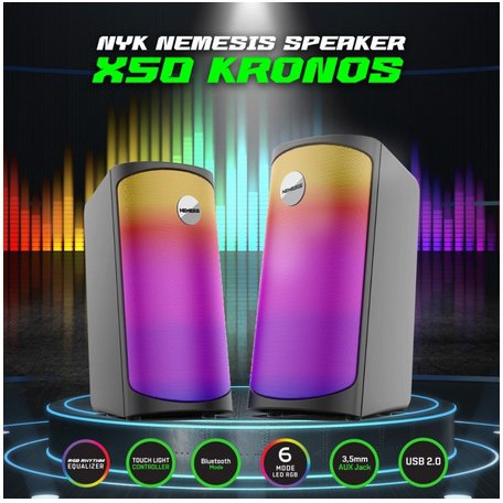 ITSTORE Spekaer Usb Bluetooth NYK X50 X-50 X 50 Kronos LED RGB Stereo Gaming Original