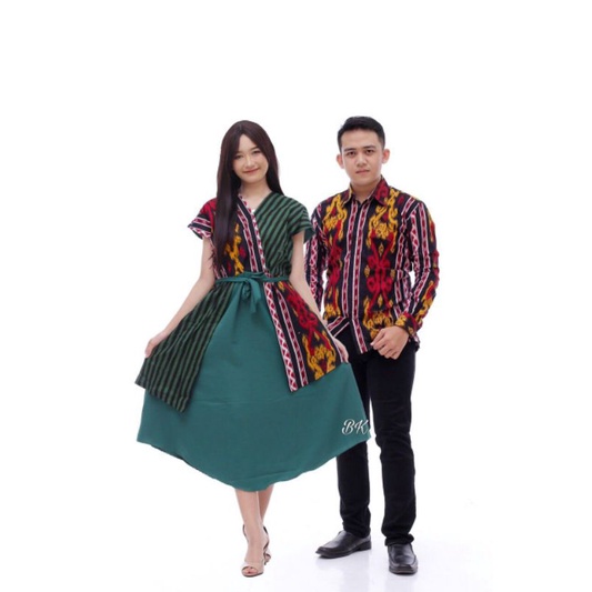 COUPLE DRESS AYAMIA JUMBO COUPLE DRESS BATIK MOTIV SONGKET JUMBO