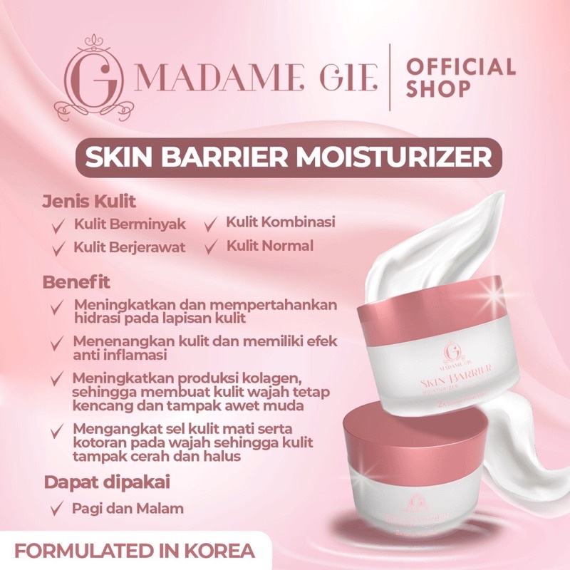 (BISA COD) MADAME GIE SKIN BARRIER MOISTURIZER 50GR