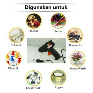 Glu Gun Kenmaster 15 Watt Alat Lem Tembak Serbaguna+Bonus Refill