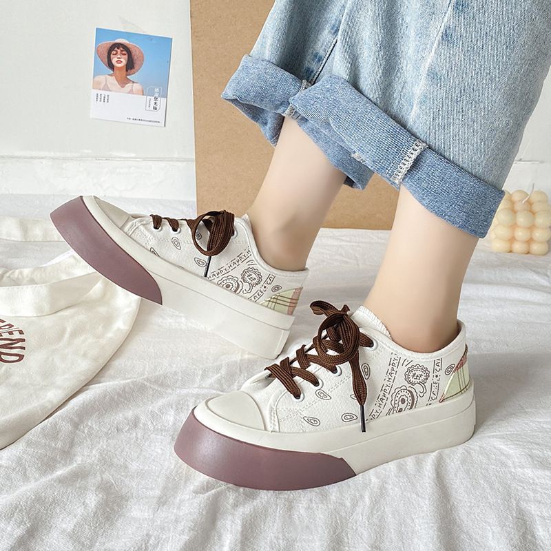 Permata Sepatu Sneakers Wanita 121 Import Sneakers Kanvas Motif Lucu Premium Quality