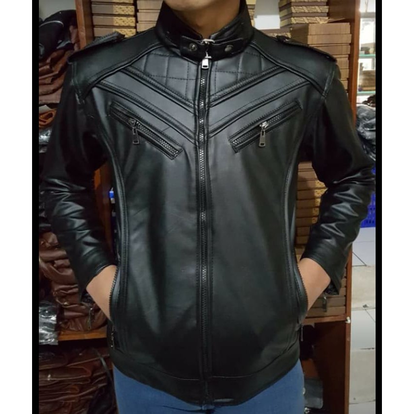 JAKET PRIA Trend Line Motor Racing Biker Distro Laki Laki Cowo Premium Murah