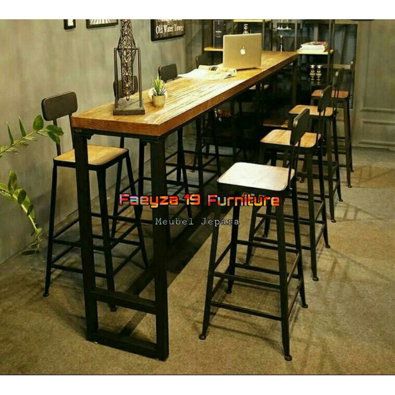 Jual Meja Dan Kursi Bar Rangka Besi | Shopee Indonesia