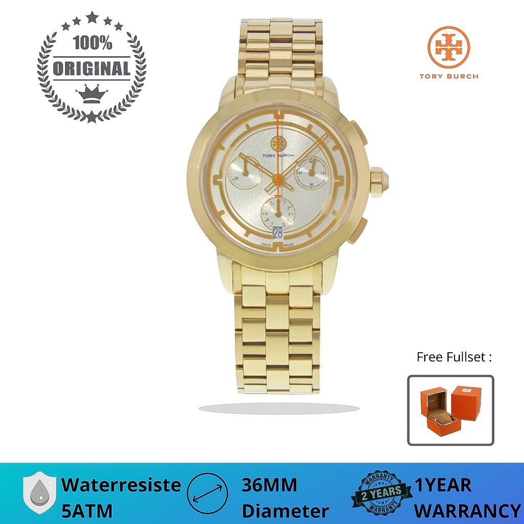 Jam Tangan Wanita Tory Burch Original | Tory Burch TB-1000 Original | Garansi Uang Kembali | Fullset