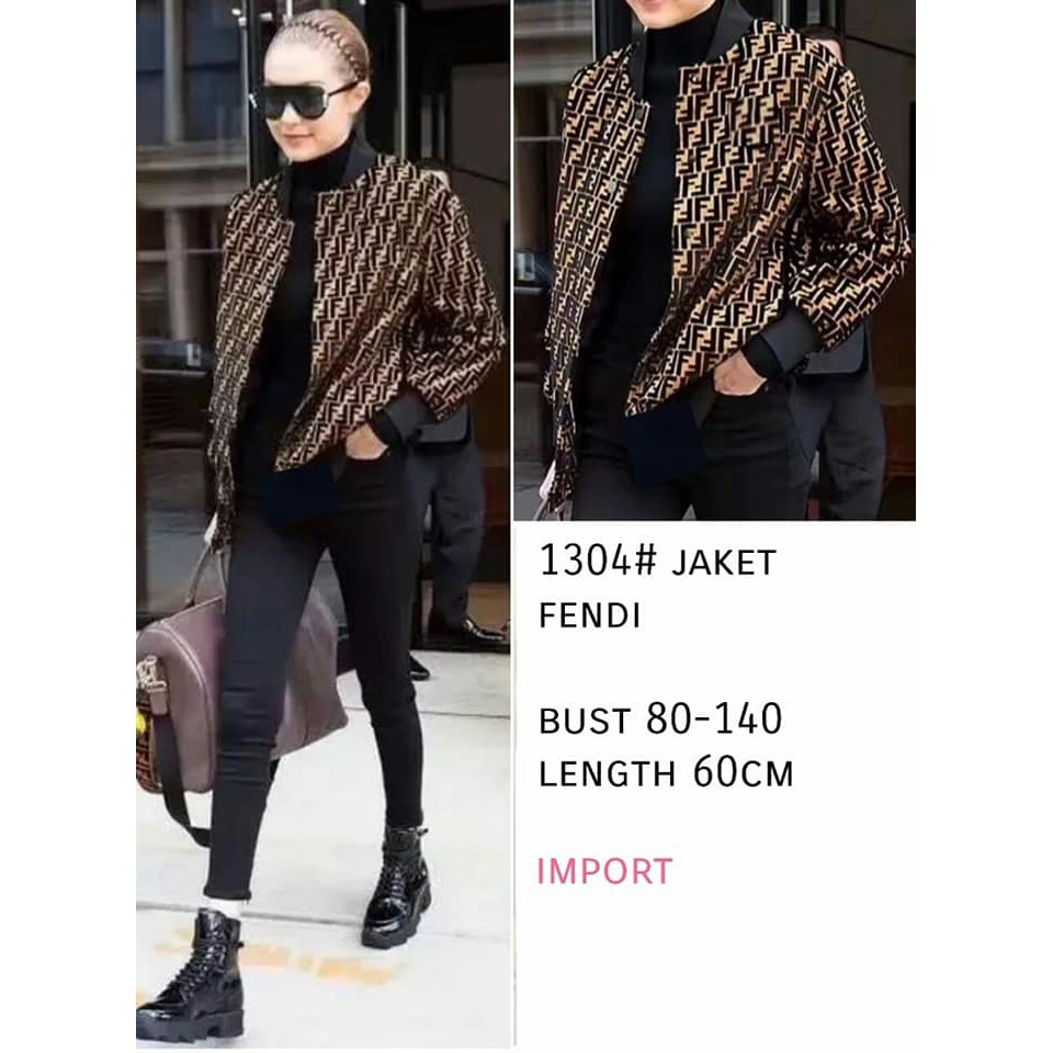 Jaket Fendi Jaket Import KNIT JACKET FENDI 1304 r