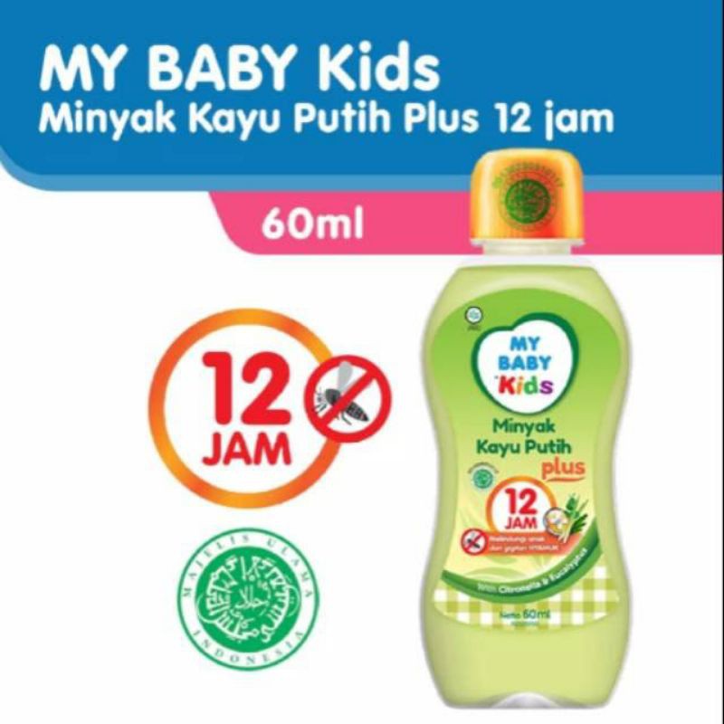 My Baby Kids Minyak Kayu Putih Plus 12 Jam (New) 60ML