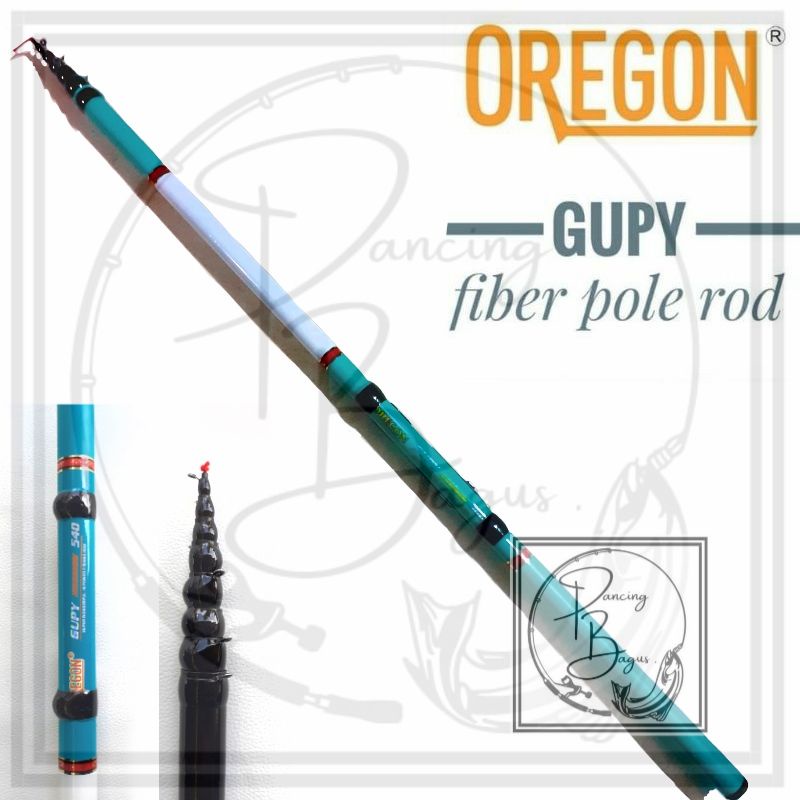 Joran Pancing Tegek Oregon Gupy Fiber 540 Set Kolong Murah COD
