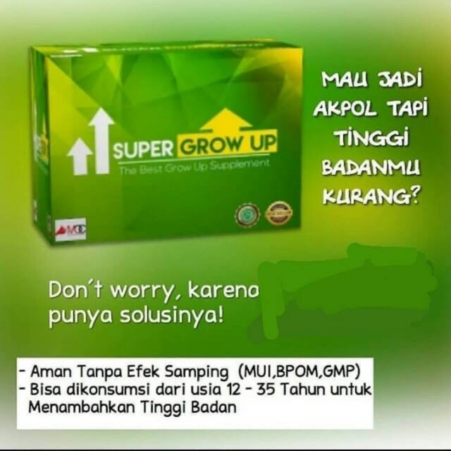 SuperGrowUp - PENINGGI BADAN SUPER GROW UP ORIGINAL SUPER GROW UP PENINGGI BADAN
