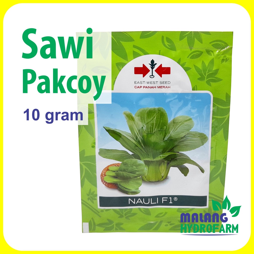Benih Sawi Pakcoy Nauli F1 10 Gram Cap Panah Merah Daging Biji Bibit Hydroponik Pak Coy Hidroponik