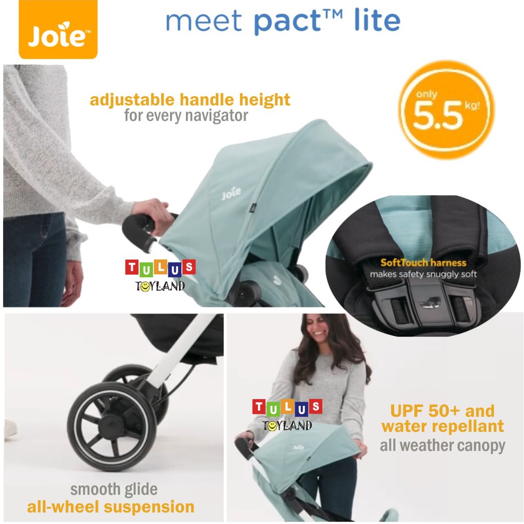 Joie Pact Lite Stroller traveling ringan lipat ringkas kereta dorong anak Pack Travelling Bayi