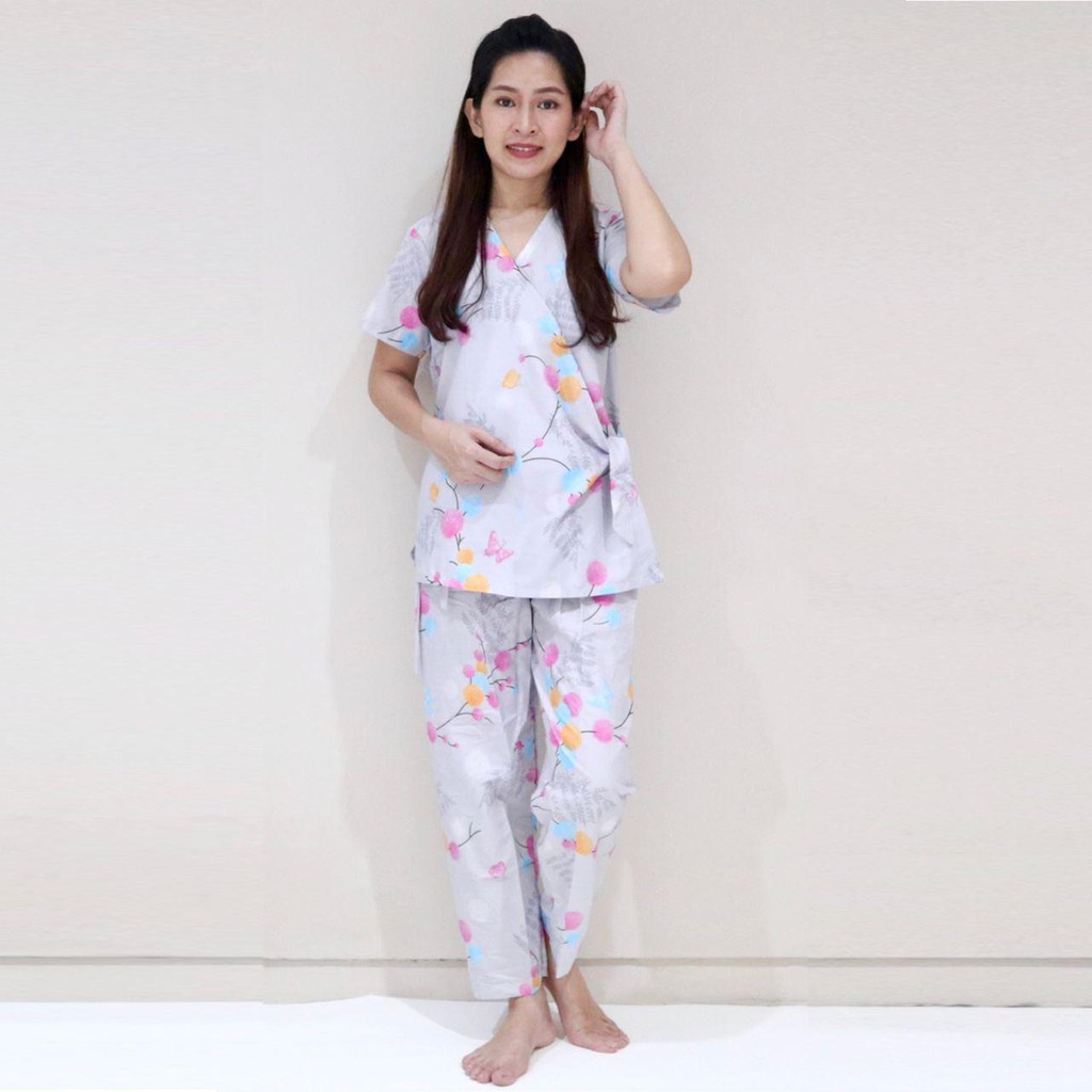 IZANY Piyama Kimono Katun Eropa Premium-SONATA GREY KP
