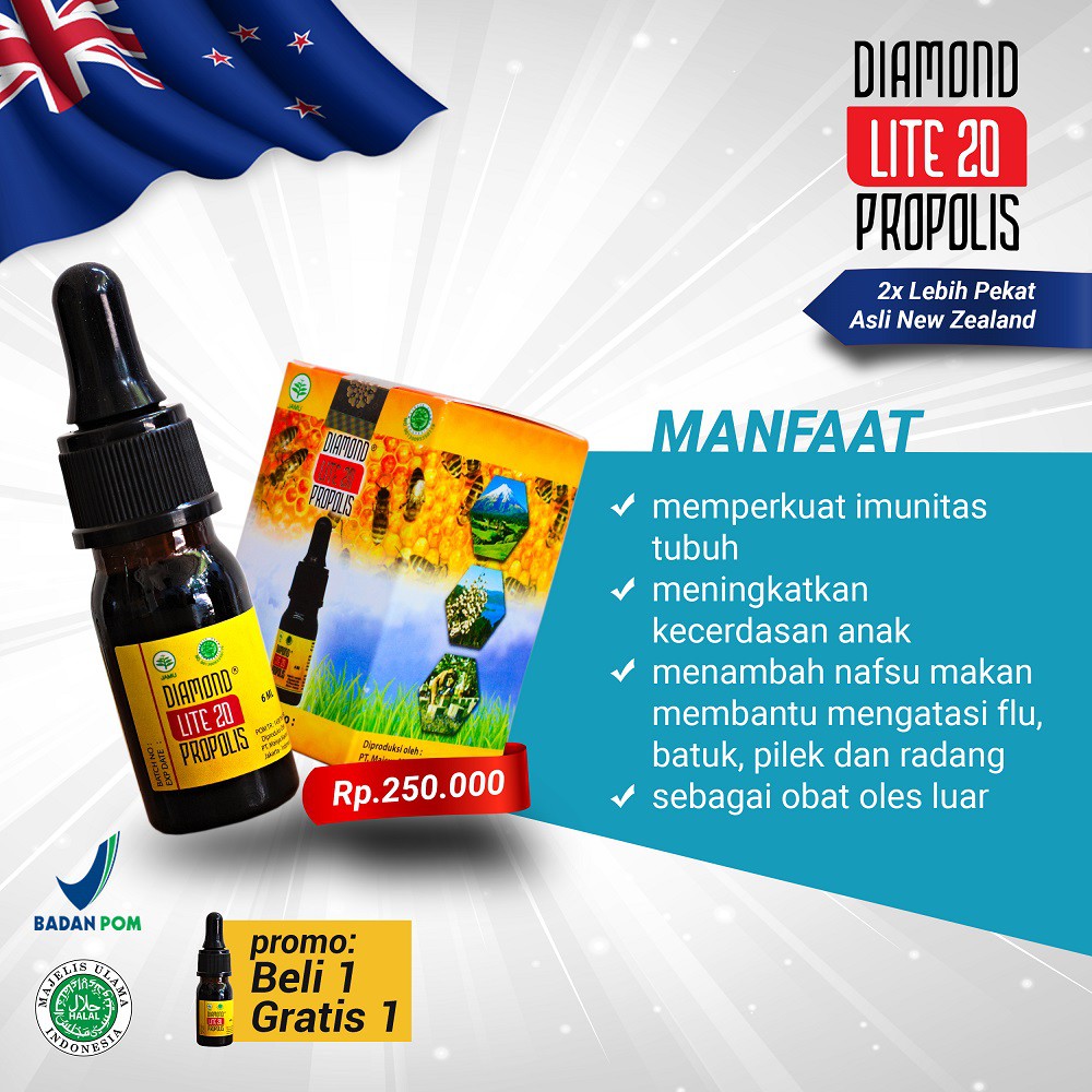 Beli 1 dapat 2 Propolis Diamond – Propolis Diamond Lite