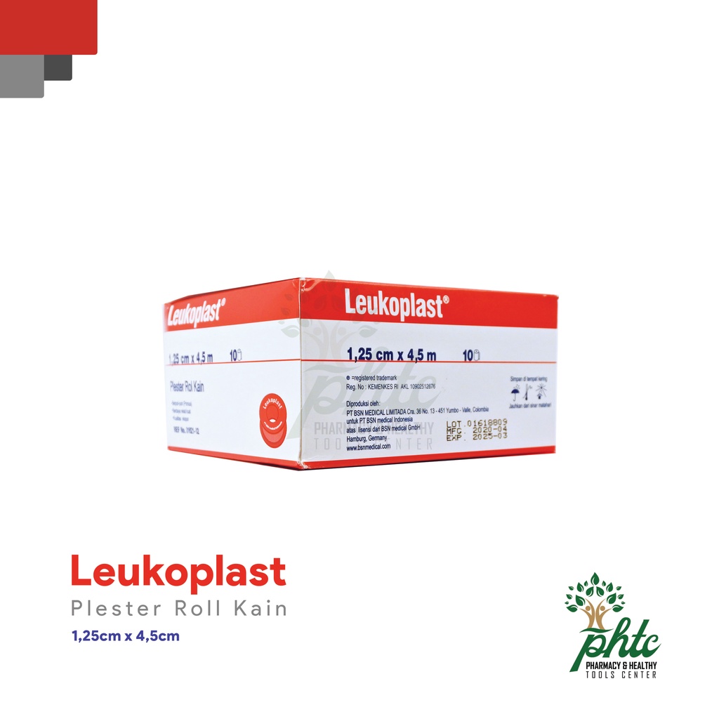 LEUKOPLAST Plester Coklat 1,25cm X 4,5m l Plaster Roll Kain Coklat Leukoplas 1,25cm x 4.5m