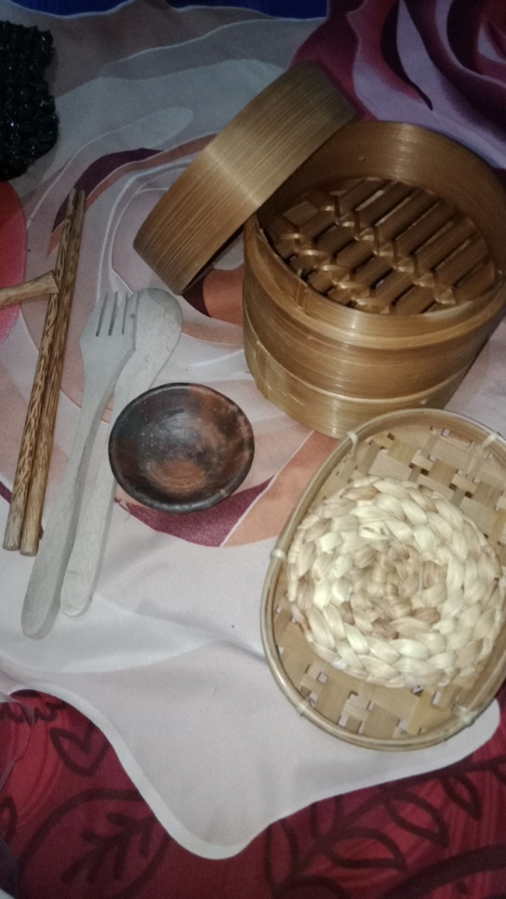Sendok / Garpu / Sendok Garpu Gembili Sendok Kayu Garpu Kayu Souvenir Bambu Souvenir Manten Seminar