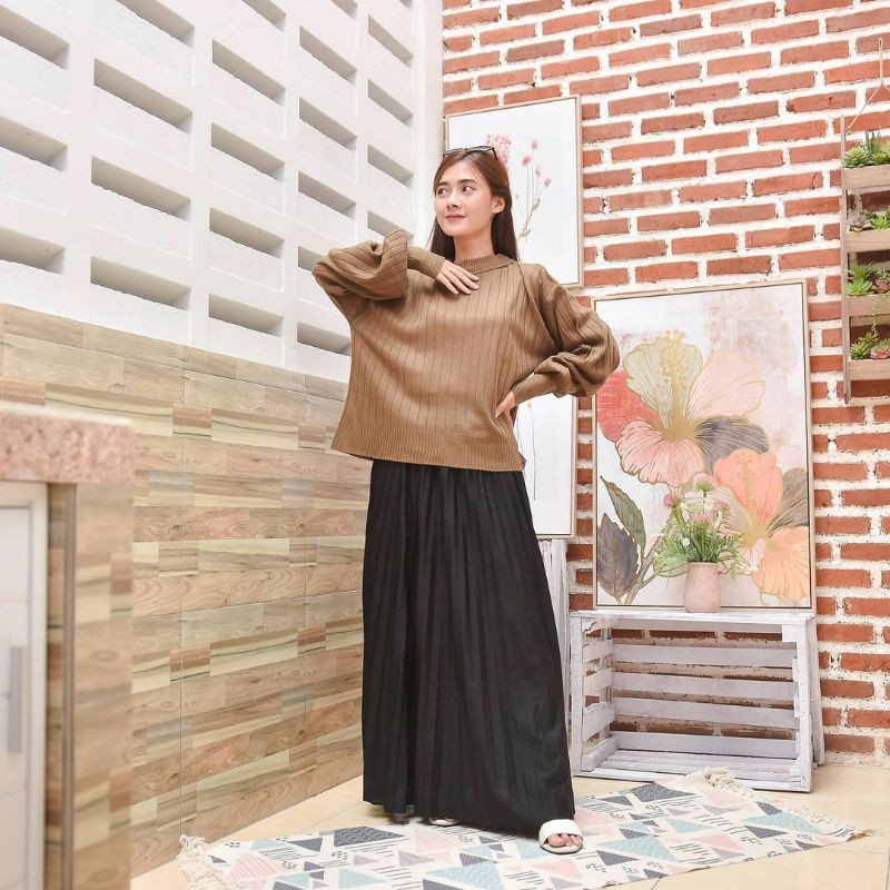 ARSYLLA PUFFY OVERSIZE SWEATER RAJUT WANITA TERMURAH KEKINIAN'