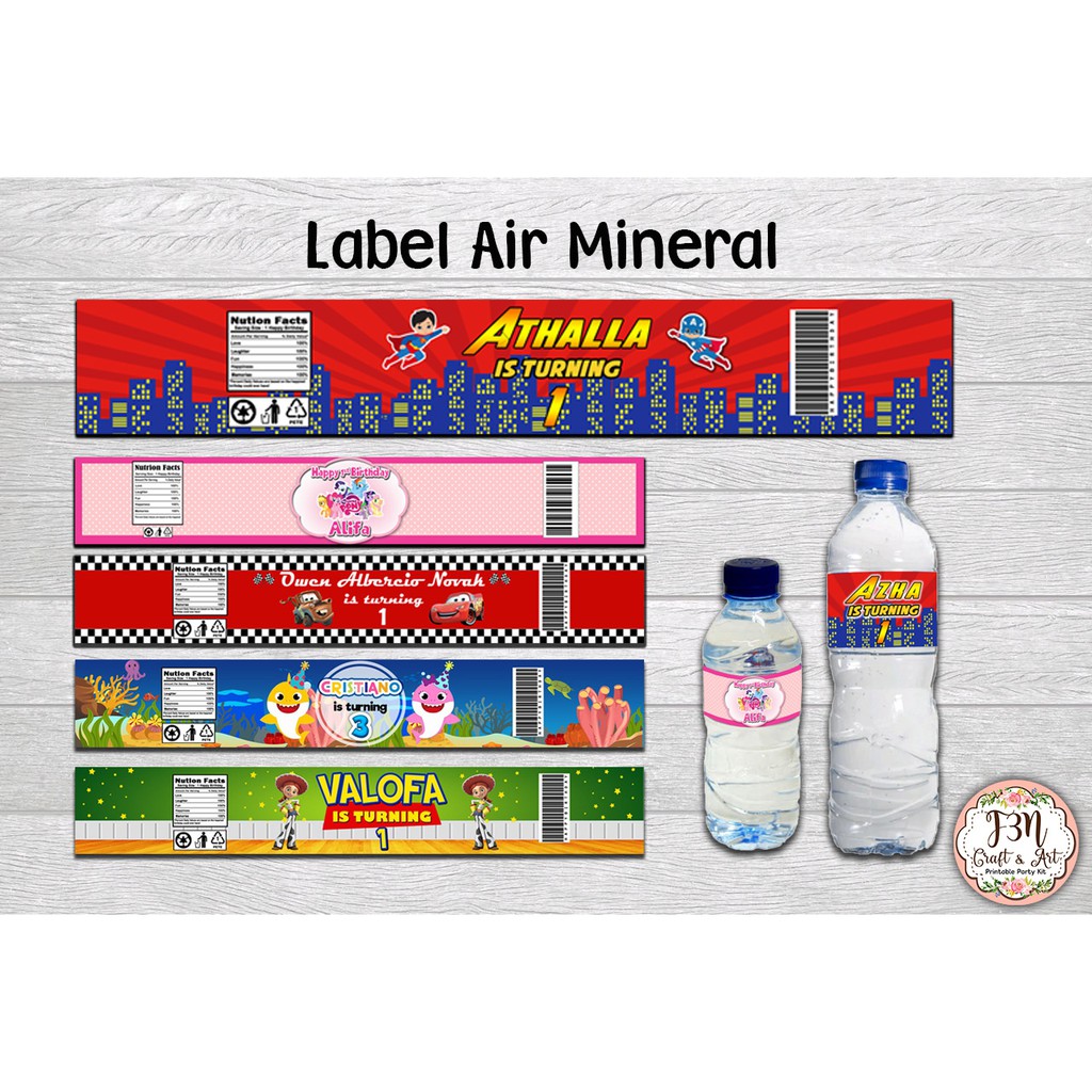Label Botol Air Mineral