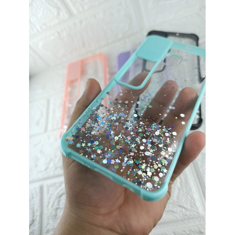 Xiaomi Redmi Note 8/Redmi 9T/Note 9 Pro Max GLITTER CASE SLIDE KAMERA PROTECTION/Anti Crack