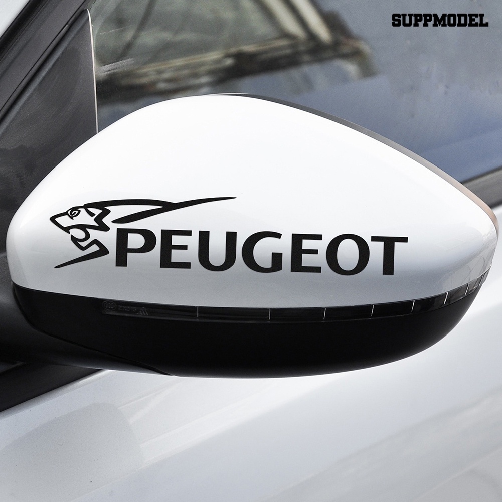 1 Pasang Stiker Kaca Spion Mobil Motif Singa Untuk PEUGEOT