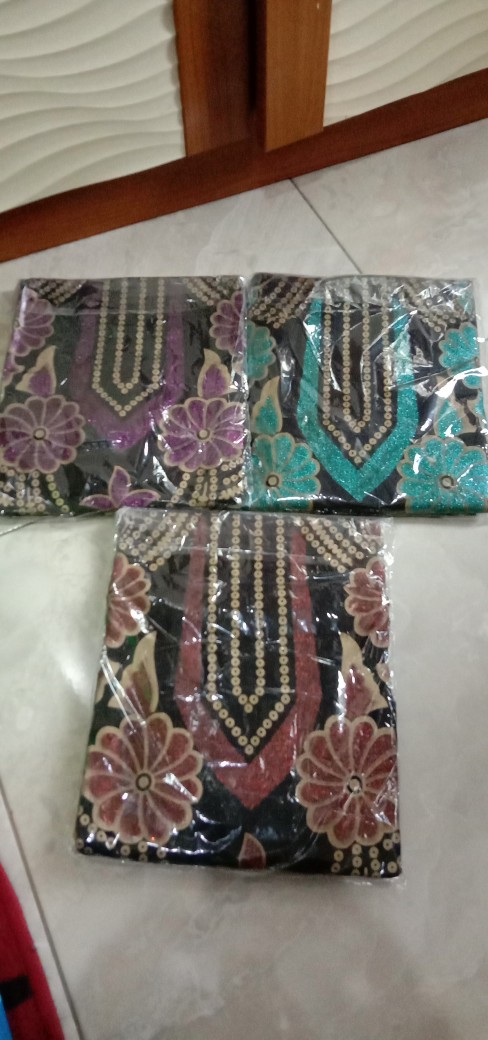Gamis Batik Kaftan Prada Gliter
