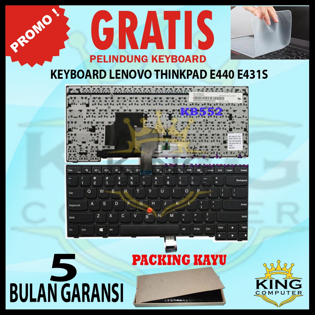 KEYBOARD LENOVO THINKPAD E440 E431S T440 FREE KEYBOARD PROTECTOR