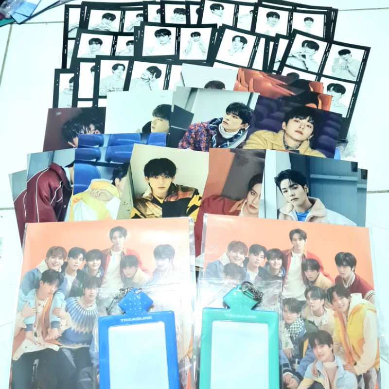 TREASURE Postcard /Benefit Postcard Weverse/ YGselect 4 Cut/ Card holder/ QR Code- Official from Alb
