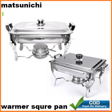 MATSUNICHI Warmer Square PanWarmer Jumbo Pan Stove Prasmanan Kotak