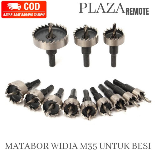 MATA BOR PELUBANG BESI KAYU PLASTIK METAL HOLESAW CARBIDE M35 TST Besi Kugel 35 mm