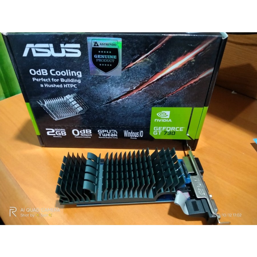 VGA ASUS GeForce GT 730 2GB DDR5 Low Profile Resmi