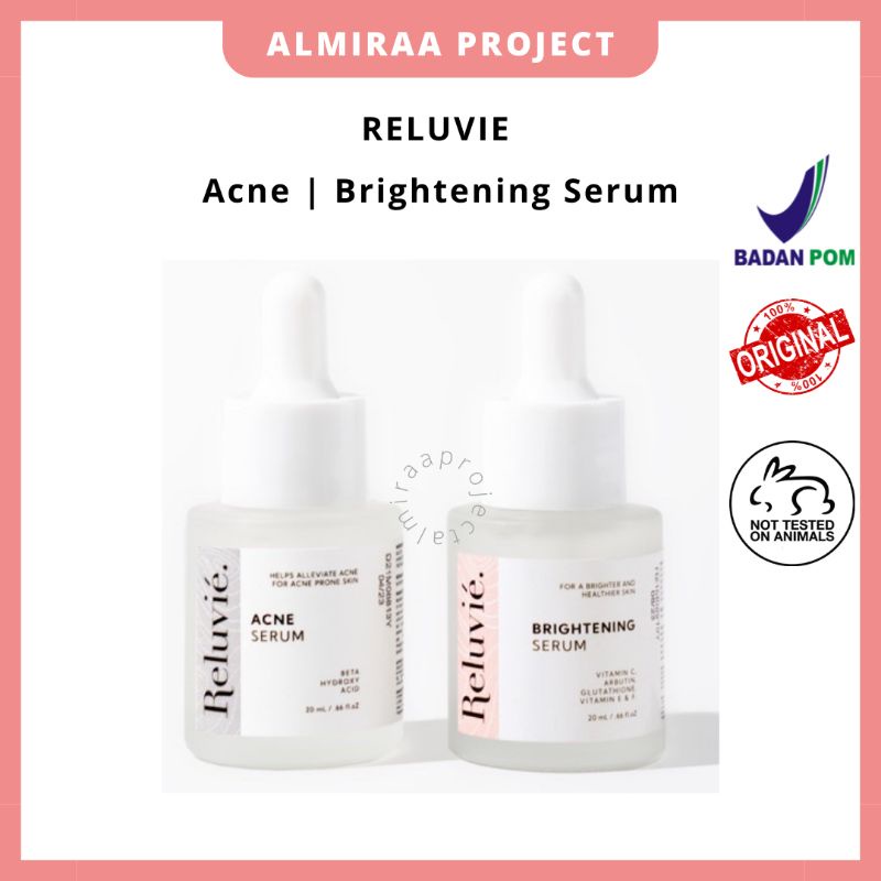 [Share & Full] RELUVIE Brightening Serum | Acne Serum in jar bottle 20ml
