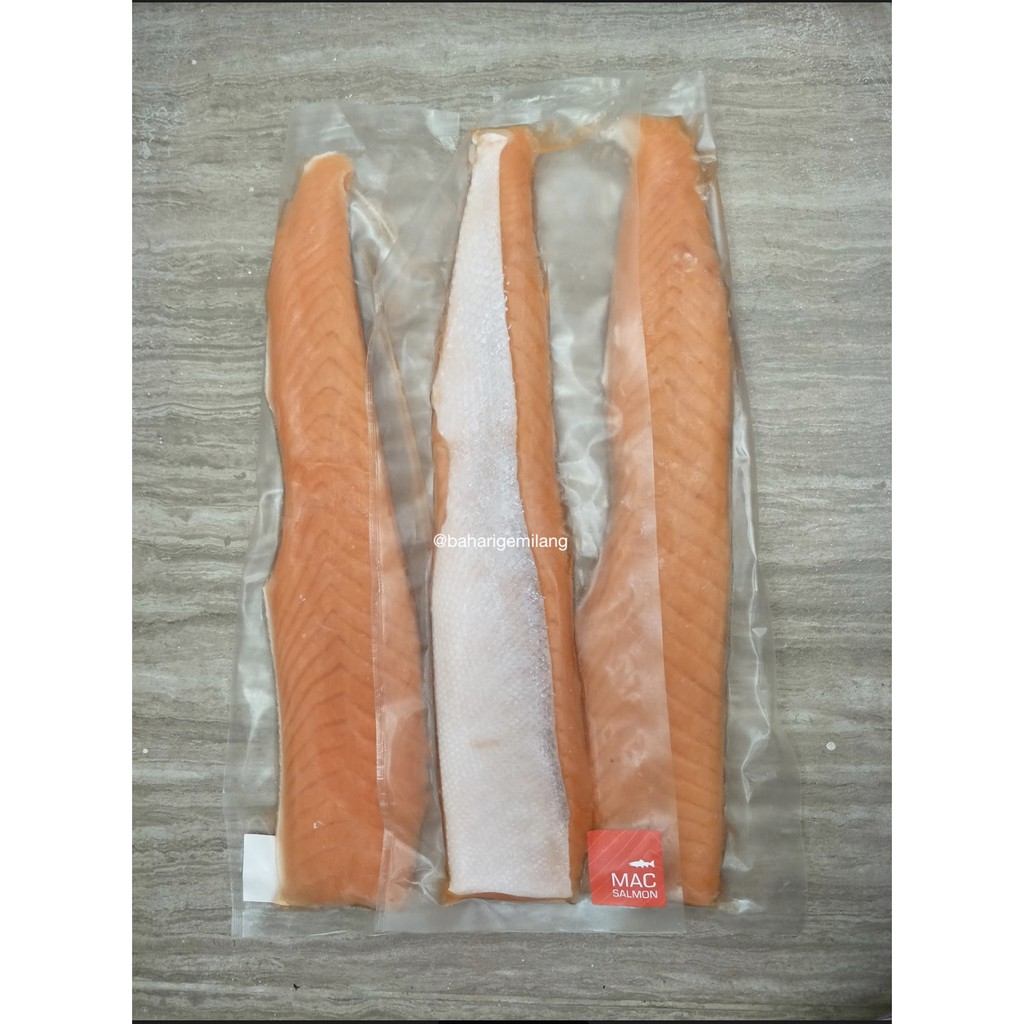 

GROSIR Salmon Belly norway MAC Seafood Perut Ikan Salmon