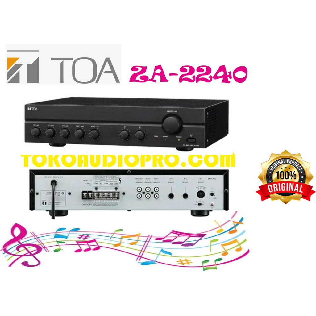 Toa ZA2240 Mixer Amplifier Original toa za-2240