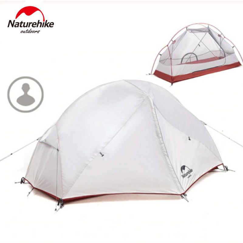 TENDA NATUREHIKE MONGAR 1 210T TENDA PENDAKI GUNUNG CAMPING PIKNIK ULTRALIGHT TENT WATERPROOF