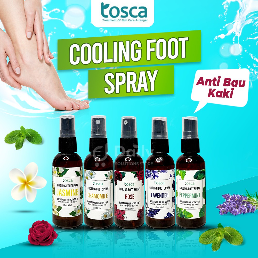 Foot Spray Tosca Penghilang Bau Kaki Semprotan Kaki Deodoran Kaki